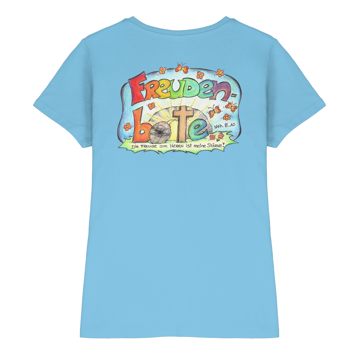 Freudenboten by Eva Maria Plottek backprint - Ladies Premium Shirt