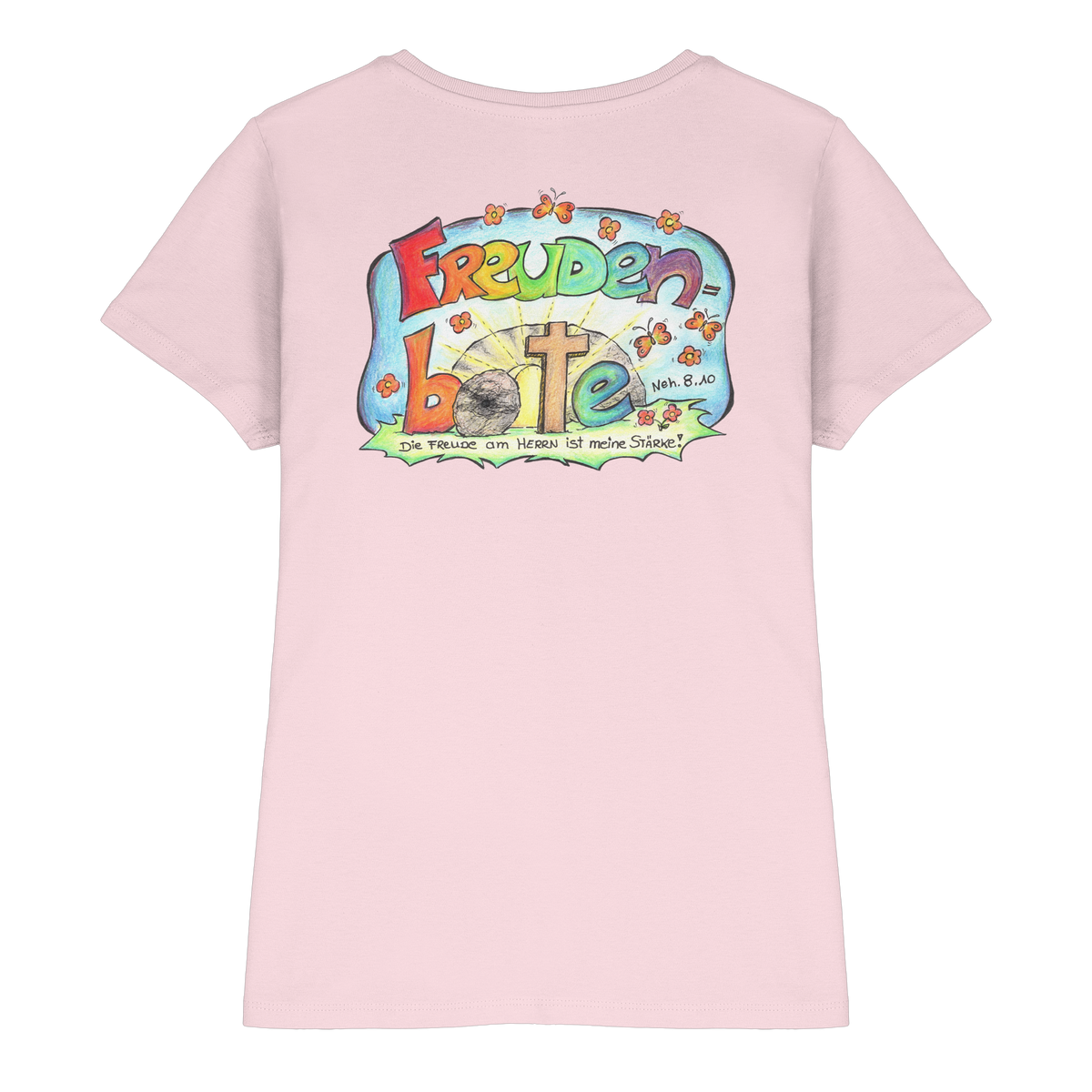 Freudenboten by Eva Maria Plottek backprint - Ladies Premium Shirt