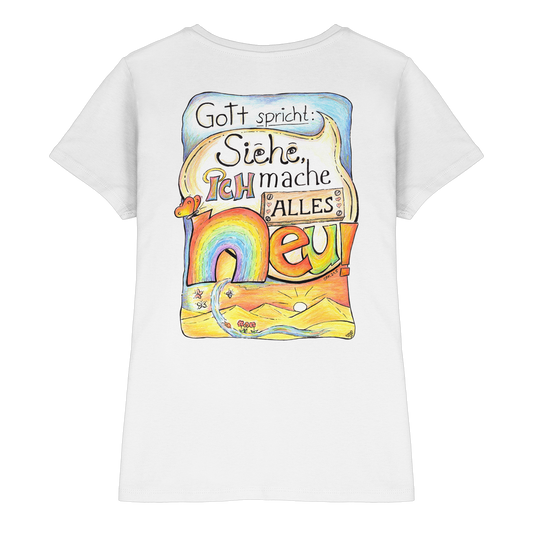 Jahreslosung 2026 by Eva Maria Plottek backprint - Ladies Premium Shirt