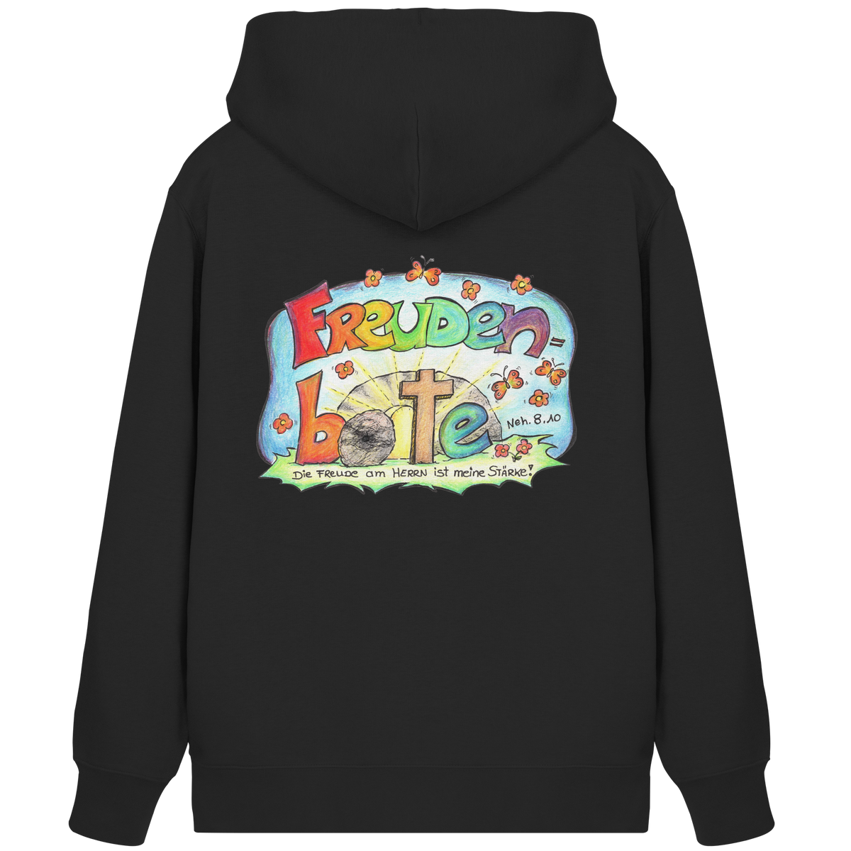 Premium Sweatjacke – Freudenboten by Eva Maria Plottek - Organic Zipper