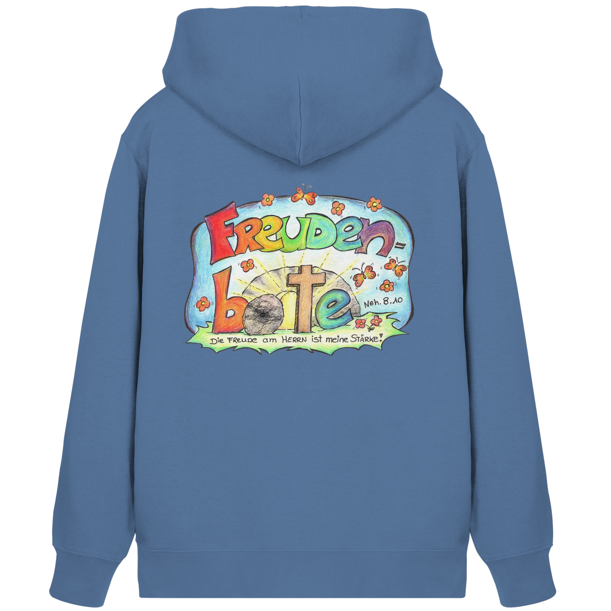 Premium Sweatjacke – Freudenboten by Eva Maria Plottek - Organic Zipper