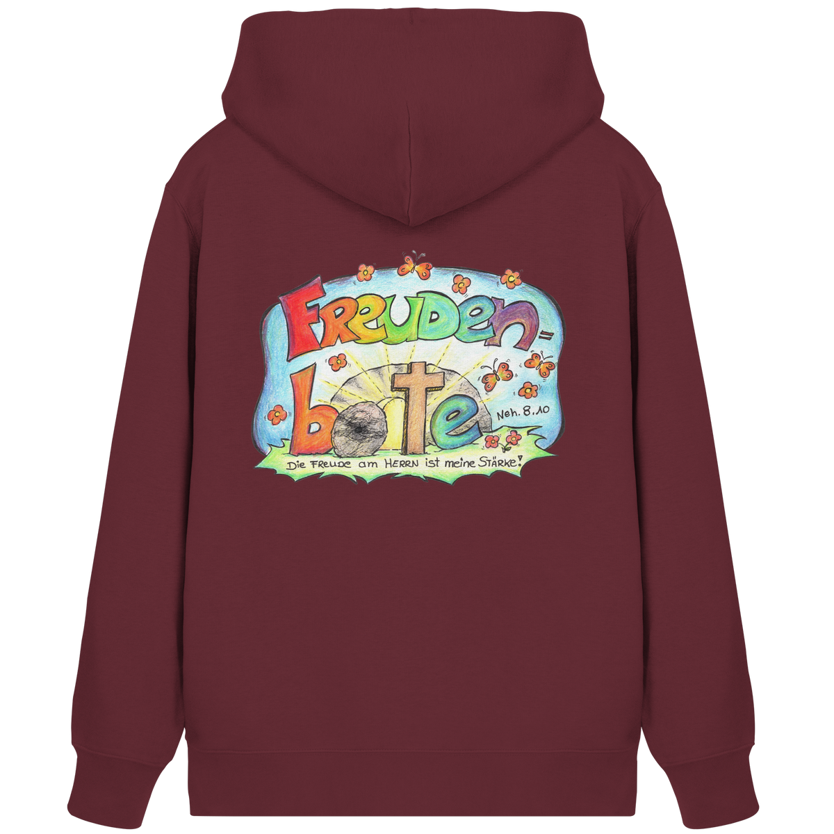 Premium Sweatjacke – Freudenboten by Eva Maria Plottek - Organic Zipper