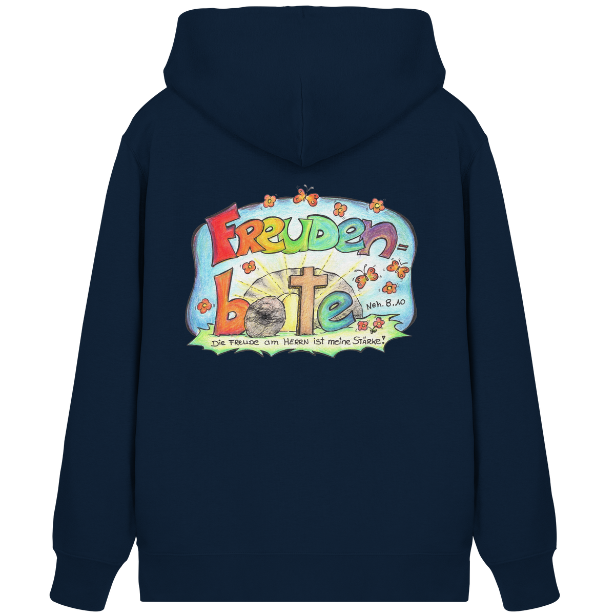 Premium Sweatjacke – Freudenboten by Eva Maria Plottek - Organic Zipper