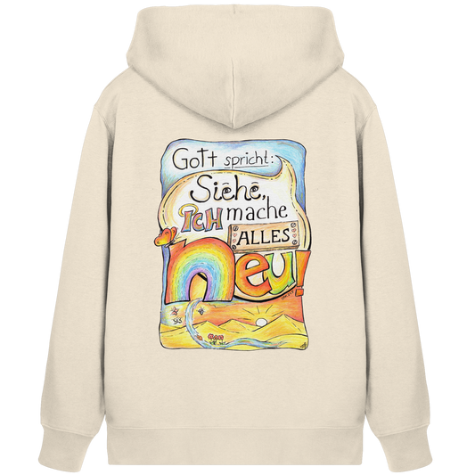Premium Sweatjacke – Jahreslosungsmotiv 2026 backprint - Organic Zipper