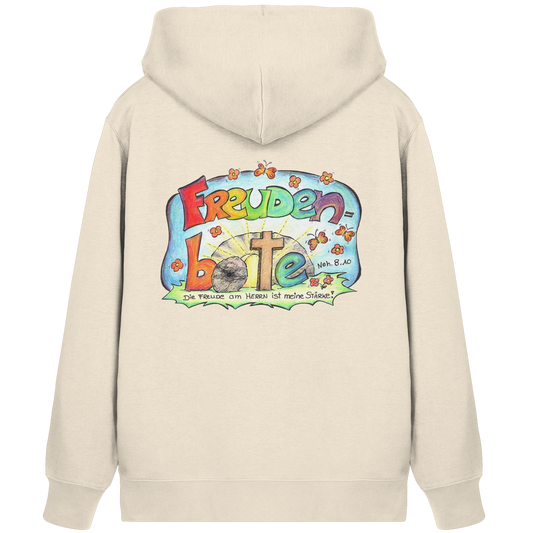 Premium Sweatjacke – Freudenboten by Eva Maria Plottek - Organic Zipper