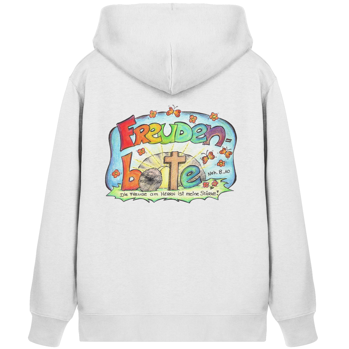 Premium Sweatjacke – Freudenboten by Eva Maria Plottek - Organic Zipper
