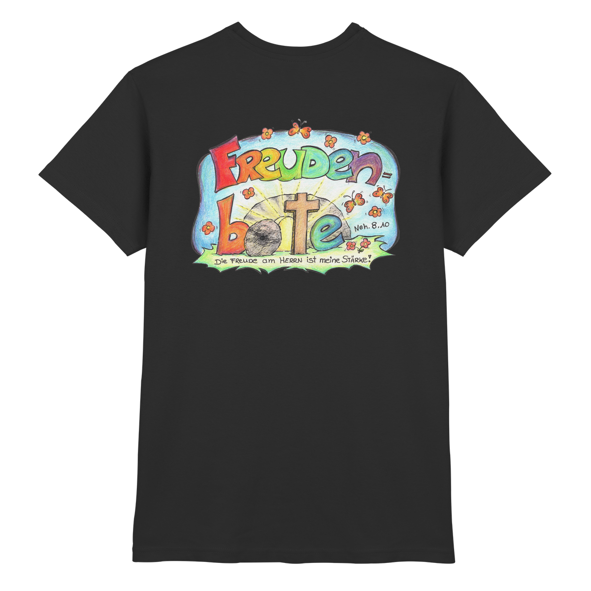 Freudenboten by Eva Maria Plottek backprint - Premium Shirt