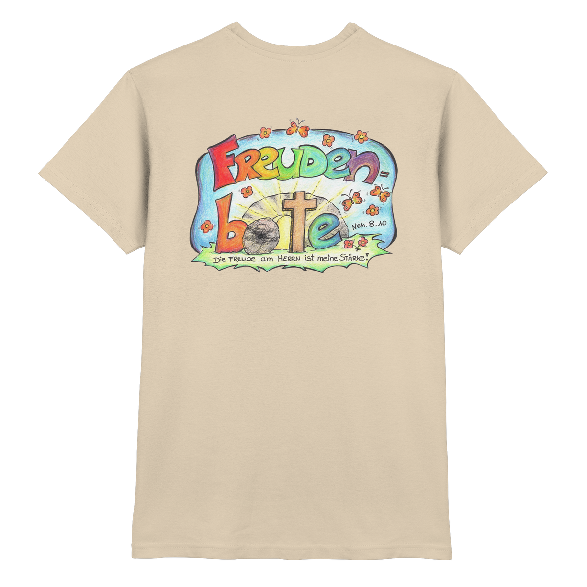 Freudenboten by Eva Maria Plottek backprint - Premium Shirt
