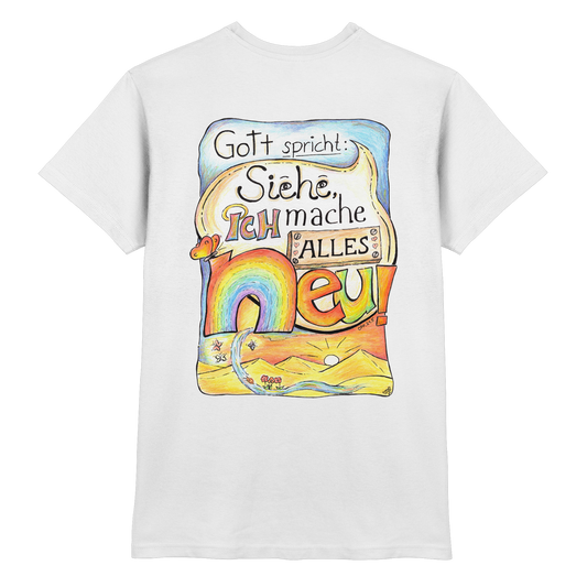 Jahreslosung 2026 by Eva Maria Plottek backprint - Premium Shirt